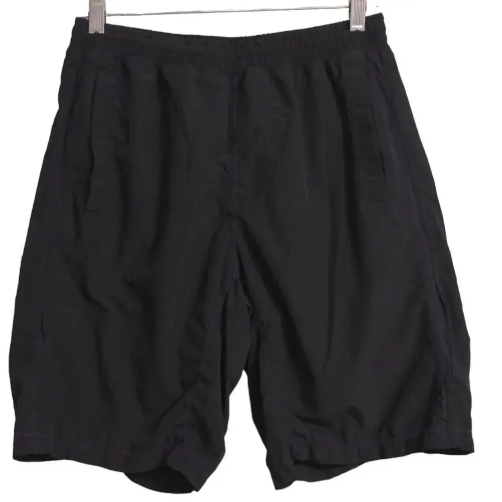 Lululemon Womens Athletic Shorts Black Stretch Elastic Waist Drawstring L